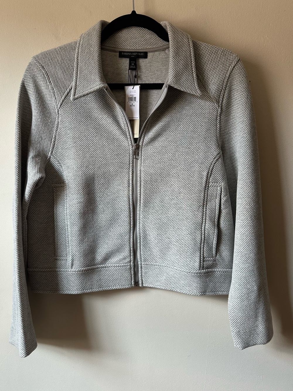 NWT Banana Republic Factory Full Zip Cropped Moto Jacket